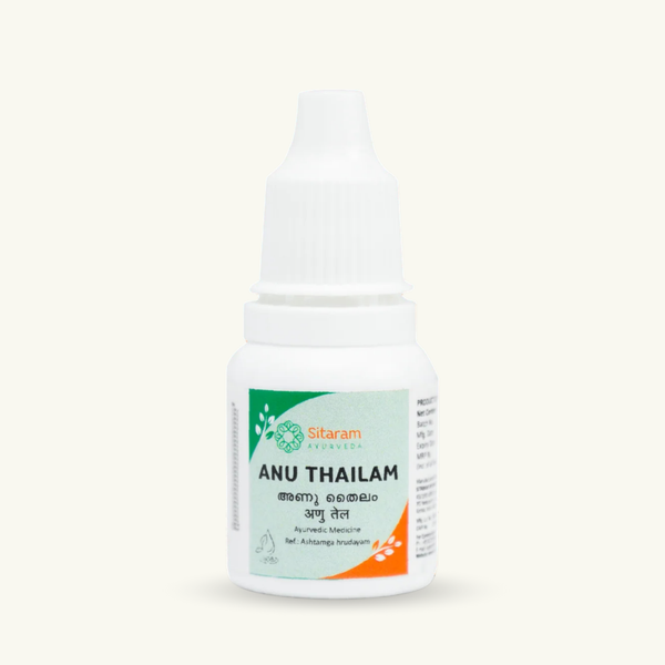 Sitaram Ayurveda, Anu Thailam (Nasya aceite), 10 ml, Thailam ayurvedico clasico