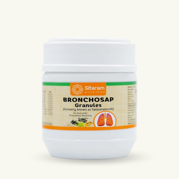 Sitaram Ayurveda, Bronchosap (gránulos), 100 g, suplemento ayurvedico