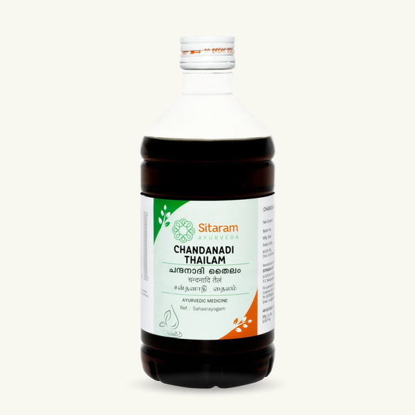 Sitaram Ayurveda, Chandanadi Thailam, 450 ml, Thailam ayurvedico clasico