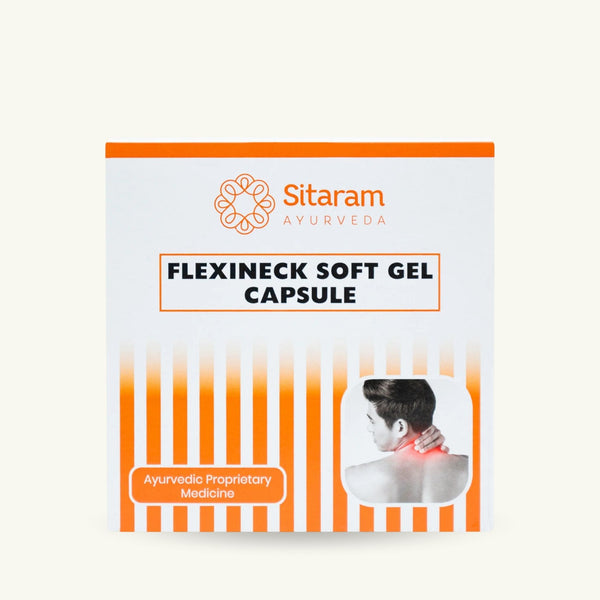 Sitaram Ayurveda, Flexineck cápsulas blandas, 60 cápsulas blandas, suplemento ayurvedico