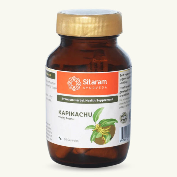 Sitaram Ayurveda, Kapikachu cápsulas, suplemento ayurvedico